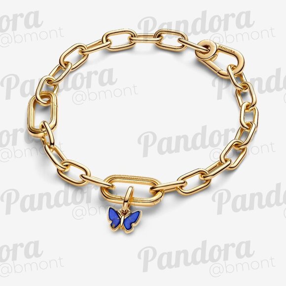 Pandora Blue Butterfly Mini Dangle Charm - Picture 3 of 6